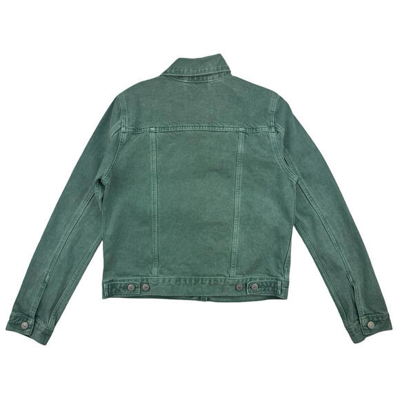 Levi's Women's Original Trucker Denim Jacket Dusty Berly Green Size S - Picture 2 of 4